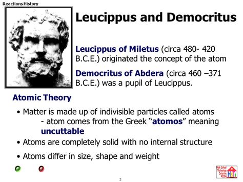 Leucippus And Democritus Atomic Theory