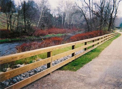 3 rail wood fence | Types of fences, Wood fence, Front gates