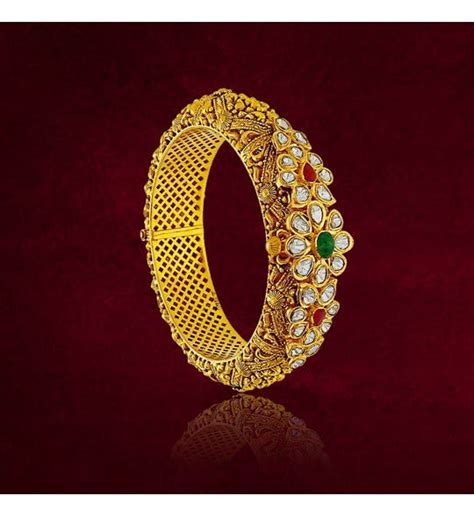 Discover Timeless Beauty With Our Emerald Diamond Bangles At Krishna