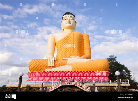 Statue Of Buddha At Kande Viharya Buddhist Temple In Aluthgama Sri