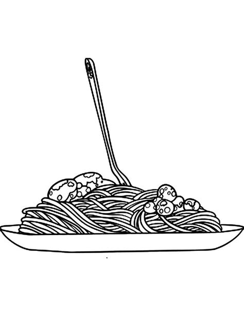 Coloring Pages Spaghetti