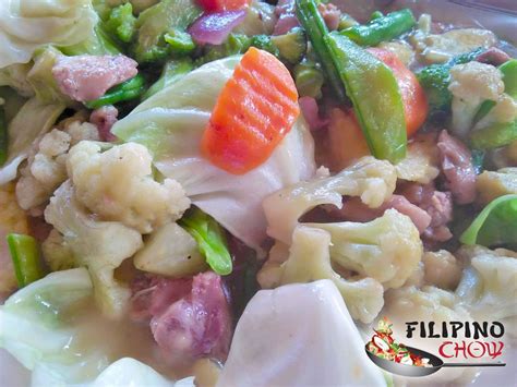 Seafood Chop Suey Pusit At Isda Filipino Chows Philippine Food And