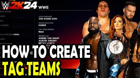 How To Create Tag Team In Wwe K Youtube