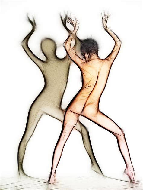 6054 Fractal Nude Dancing With Shadow Photograph By Chris Maher Fine