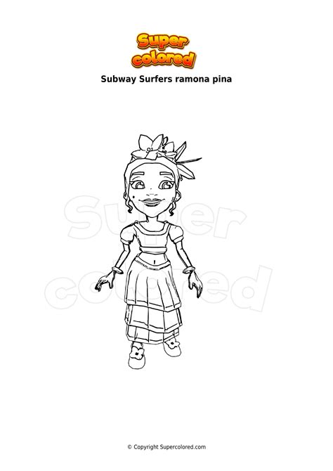 Disegno Da Colorare Subway Surfers Ramona Pina Supercolored