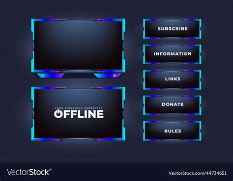 Live Online Gaming Overlay And Streaming Icon Vector Image