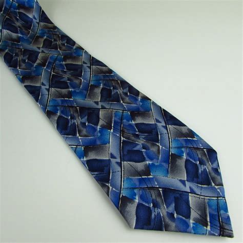 Jerry Garcia Northern Lights Silk Tie Collection Fifty Three Blue