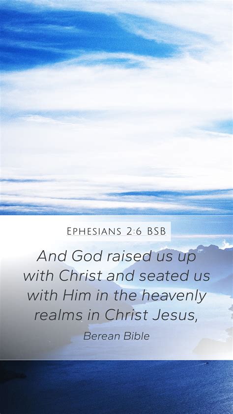 Ephesians Bsb Mobile Phone Wallpaper And God Raised Us Up With