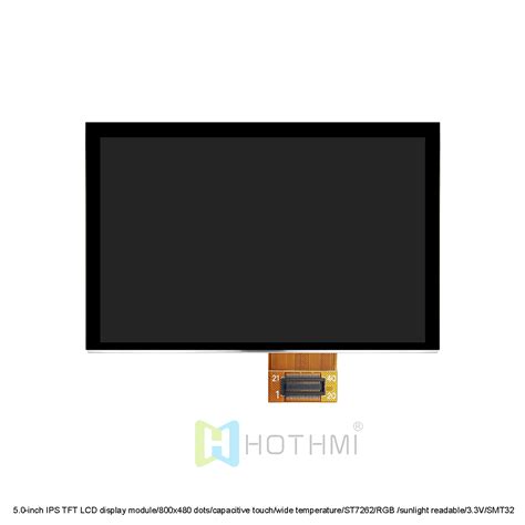 5 0 Inch IPS TFT LCD Display Module 800x480 Dots Capacitive Touch