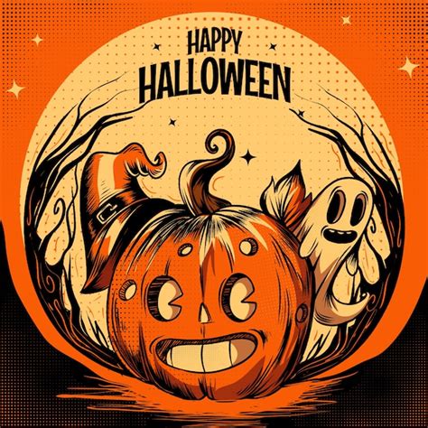 Ilustración De Celebración De Halloween Vector Premium