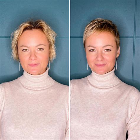 30 Before And After Photos Of Women Who Decided To Cut Their Hair Daringly Short And Totally