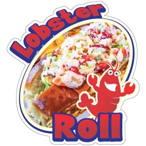 Signmission 12 In Lobster Roll Decal Concession Stand Food Truck