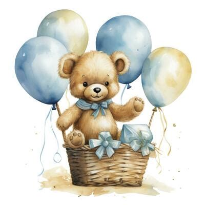 Bear With Balloons Stock Photos, Images and Backgrounds for Free Download