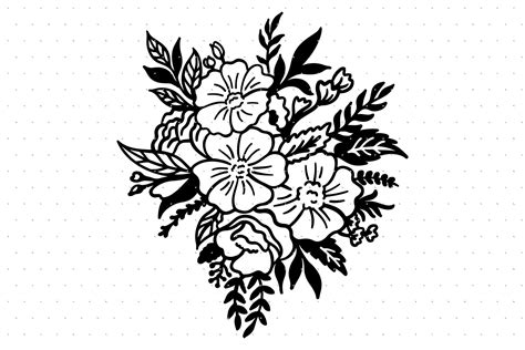 Wildflower Bouquet SVG Graphic By CrafterOks Creative Fabrica