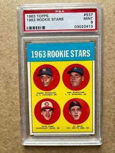 Pete Rose 1963 Topps 537 Rookie Stars Price Guide Sports Card Investor