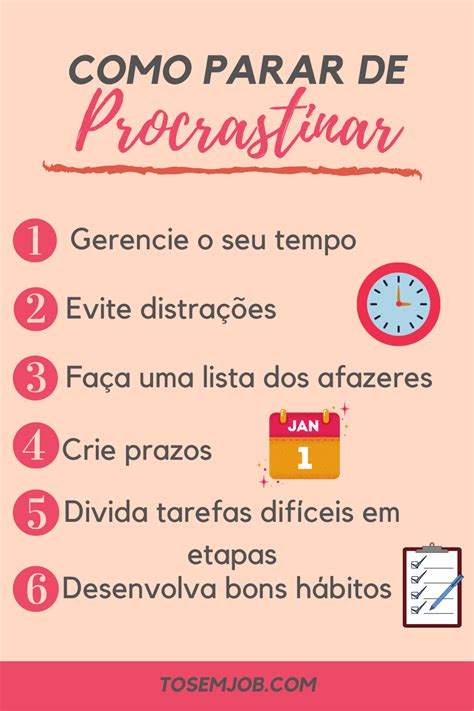 Como Parar De Procrastinar Dicas Parar De Procrastinar Dicas