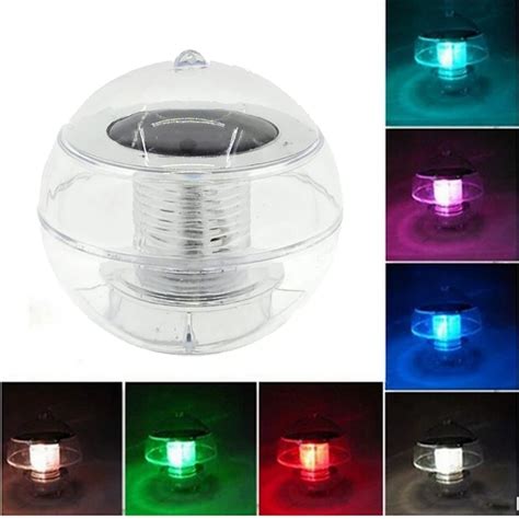 Solar Powered lamps Panel Self Recharging Floating LED Ball for Garden ...