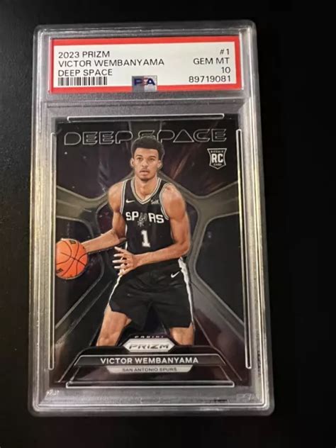 Panini Prizm Deep Space Victor Wembanyama Rc Psa Gemme