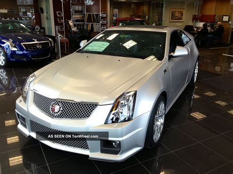 2013 Cadillac Cts V Coupe 2 Door 6 2l Limited Edition Silver Frost