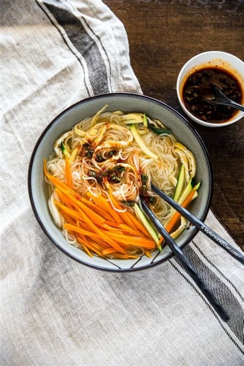 Korean Noodle Soup Janchi Guksu My Korean Kitchen