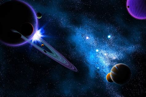 Planetas Y Galaxias Fondos De Pantalla De Galaxias 3D Espacio