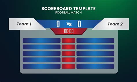 Football Scoreboard And Global Stats Broadcast Graphic Soccer Template