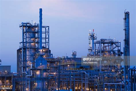 Oil And Gas Refinery Montreal Quebec Canada High Res Stock Photo