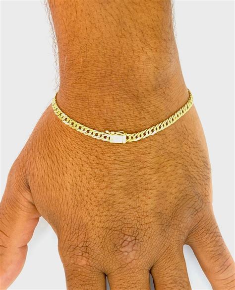 Pulseira Grumet Dupla C Fecho Gaveta Masc 21cm Ouro 18k 750