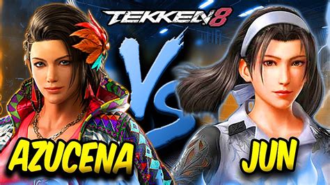 Crazy Ranked Gameplay Tekken 8 CBT Jun Kazama Vs Azucena YouTube