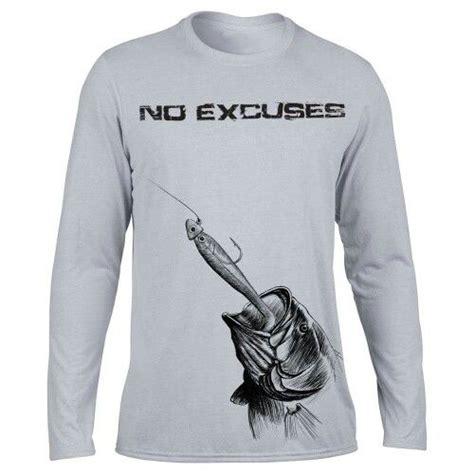 Get Hooked Fishing Girls Mens Long Sleeve Excuses Kicks Sleeves