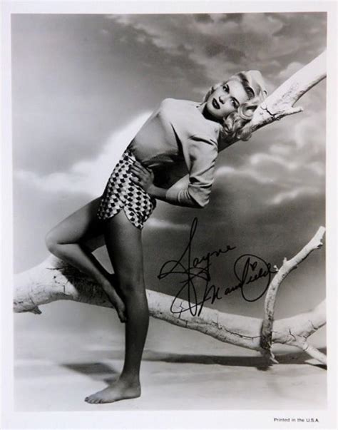 Jayne Mansfield Signed Portrait Photo