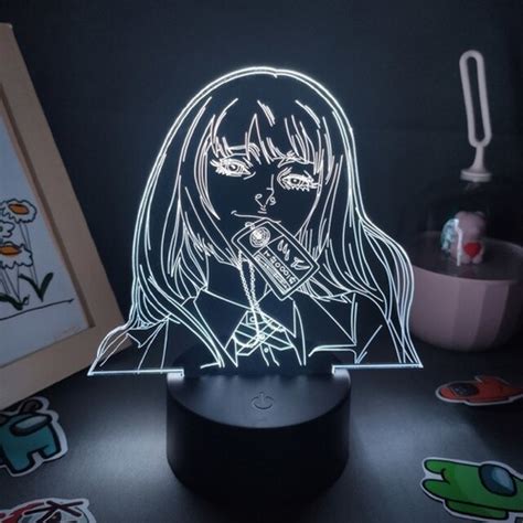 Figura Anime Kakegurui Jabami Yumeko 3d Led Rgb Noche Cuotas sin interés