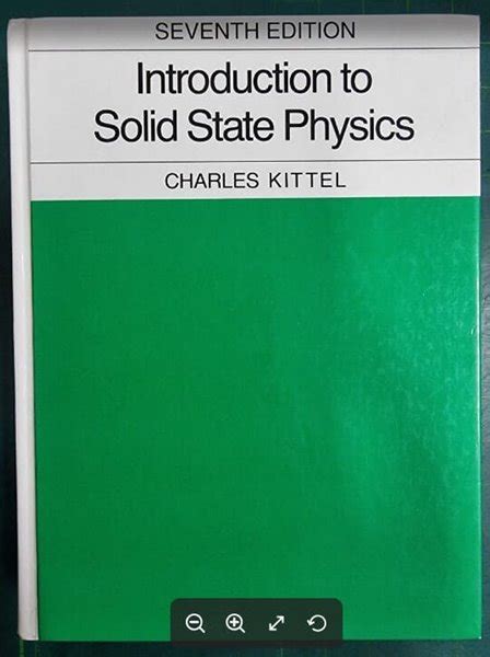 Introduction To Solid State Physics Hardcover Th Subsequent