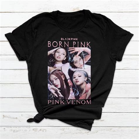 Blackpink T Shirts New Born Pink The Comeback Pink Venom T Shirt