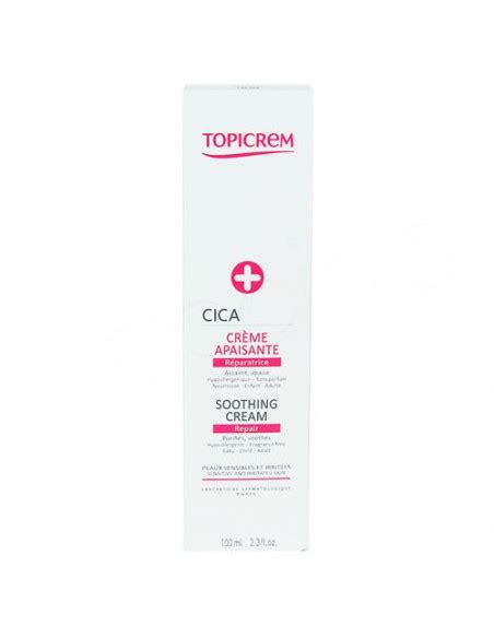 Topicrem CICA Crème Apaisante Réparatrice 100ml Achat pas cher sur la