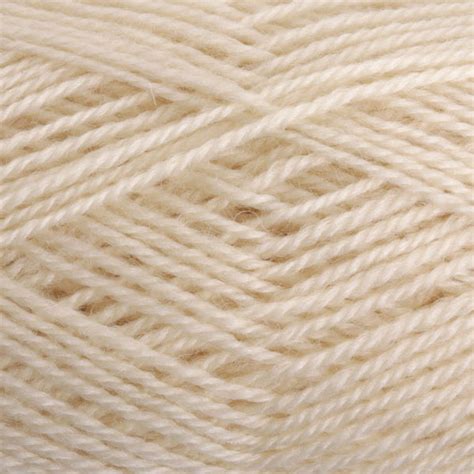 Ashford Dk Wool Yarn Natural White 100g George Weil