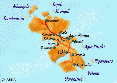 G.N.T.O. - Greek Islands - Leros Map