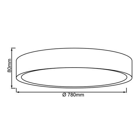 Plafon Led Z Pilotem Czarny Slimline Cm Agata