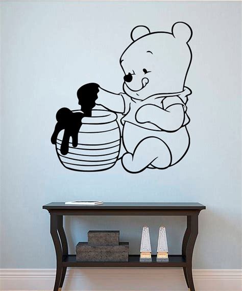 Winnie The Pooh Sticker Pooh Bear Vinyl Decal Nursery Wall Decor