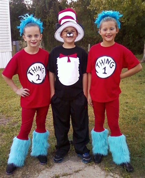 This Years Costumescat In The Hat With Thing One And Thing 2 Lo