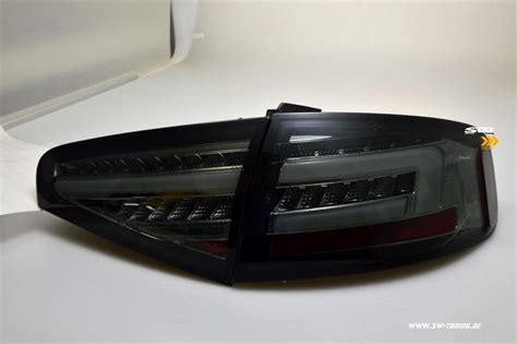 SW Celi LED Rückleuchten Audi A4 B8 8K Limo Facelift 12 15 smoke LED