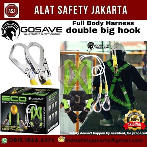 Jual Full Body Harness Double BIG HOOK Besar ECO GOSAVE Jakarta Barat