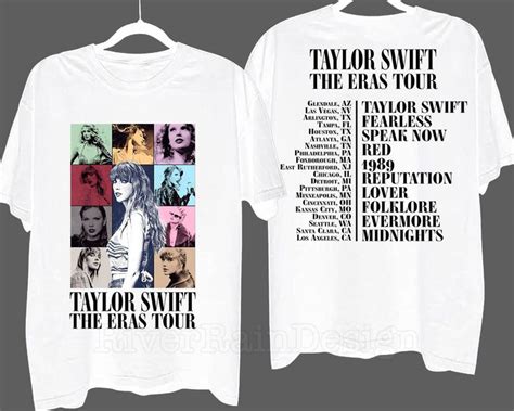 Ts Eras Tour Two Sided Shirt, The Eras Tour Merch, Taylor Eras Tour ...