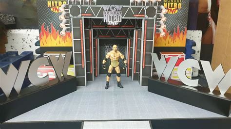 Wcw Nitro Entrance Stage Custom Made For Wrestling Figures Wwewwfecw