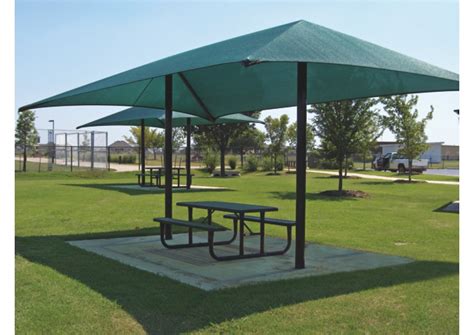 Rectangle Dual Column Fabric Shade Elite Play Equipment