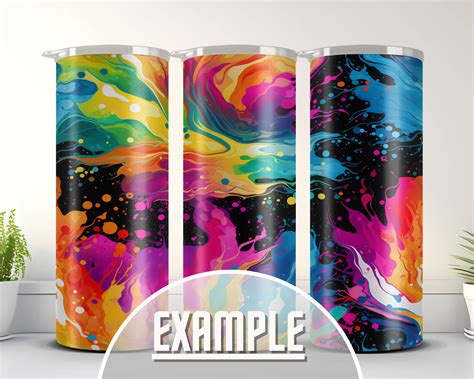 3d Tye Dye Splash 1 Png For Tumbler Sublimation Skinny Straight