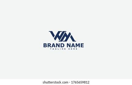 Wm Logo Design Template Vector Stock Vector (Royalty Free) 1765659812 ...