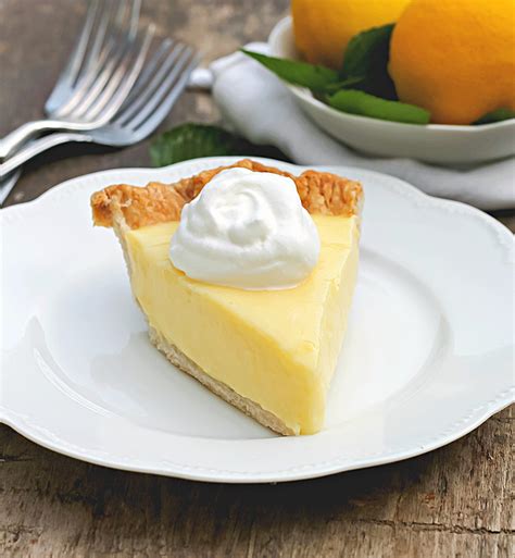 Sour Cream Lemon Pie Bunnys Warm Oven