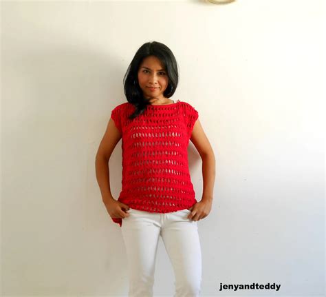 Peek A Boo Summer Top Free Crochet Pattern Jenny Teddy