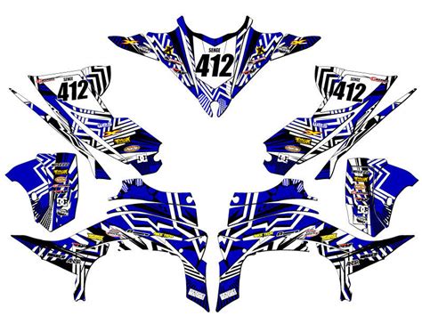 Yfz R Yfz Mayhem Blue Senge Graphics Kit Compatible